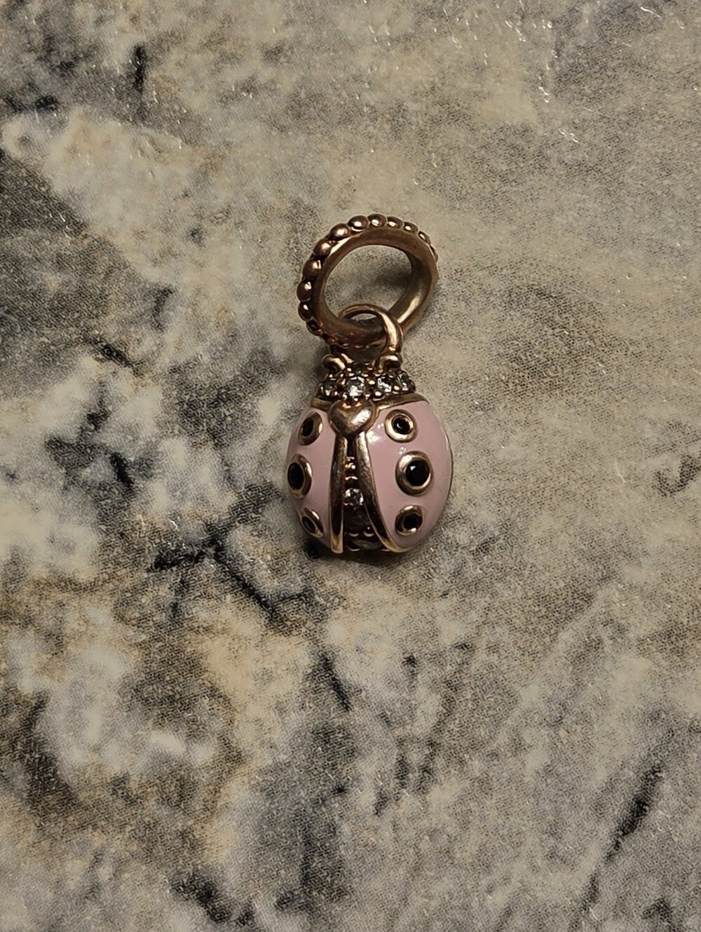 Pink Ladybug Charm Pendant - Women Accessories